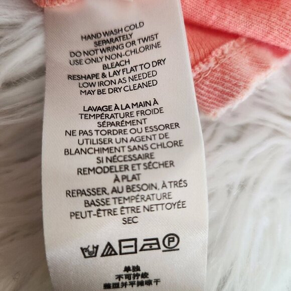 Free‎ People Boho Top size SMALL Girl Talk Sunny Peach ruffled layered Pink - Picture 7 of 10